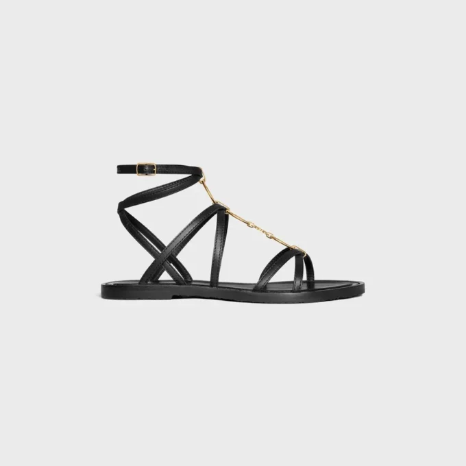 Celine Lympia Strappy Jewel Sandal in Calfskin Celine Lympia Strappy Jewel Sandal in Calfskin