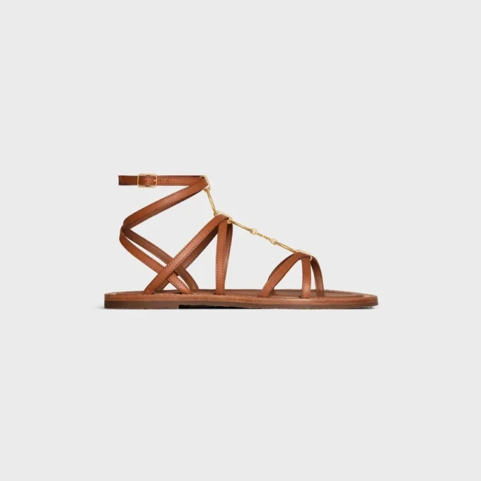 Celine Lympia Strappy Jewel Sandal in Calfskin Celine Lympia Strappy Jewel Sandal in Calfskin