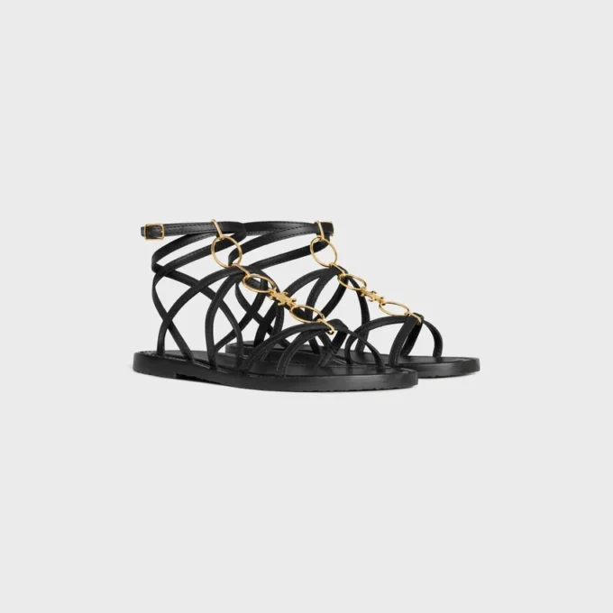 Celine Lympia Strappy Jewel Sandal in Calfskin Celine Lympia Strappy Jewel Sandal in Calfskin