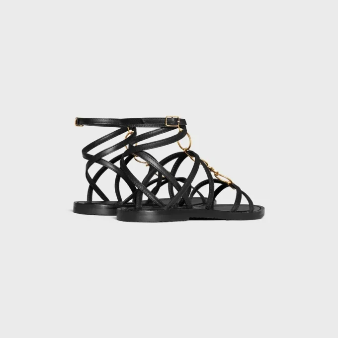 Celine Lympia Strappy Jewel Sandal in Calfskin Celine Lympia Strappy Jewel Sandal in Calfskin