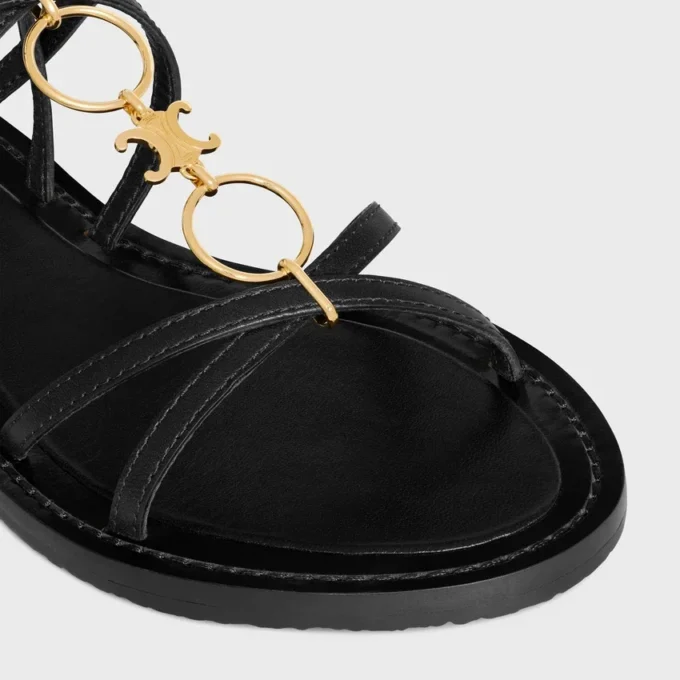 Celine Lympia Strappy Jewel Sandal in Calfskin Celine Lympia Strappy Jewel Sandal in Calfskin