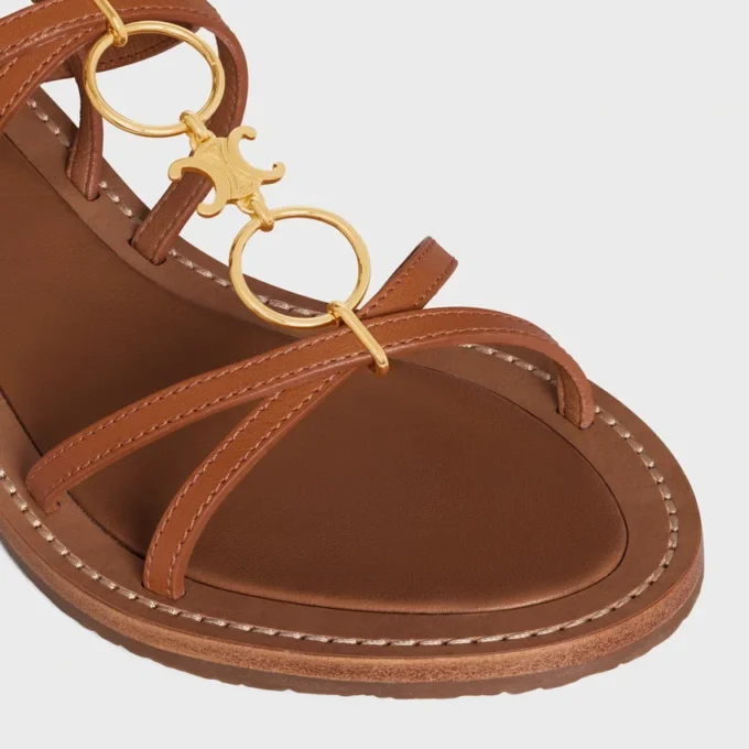 Celine Lympia Strappy Jewel Sandal in Calfskin Celine Lympia Strappy Jewel Sandal in Calfskin