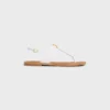 Celine Lympia Triomphe Thong in Calfskin Celine Lympia Triomphe Thong in Calfskin