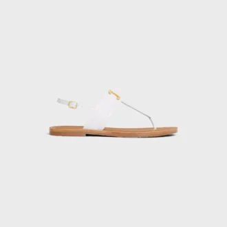 Celine Lympia Triomphe Thong in Calfskin
