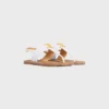 Celine Lympia Triomphe Thong in Calfskin Celine Lympia Triomphe Thong in Calfskin