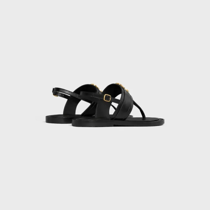 Celine Lympia Triomphe Thong in Calfskin Celine Lympia Triomphe Thong in Calfskin