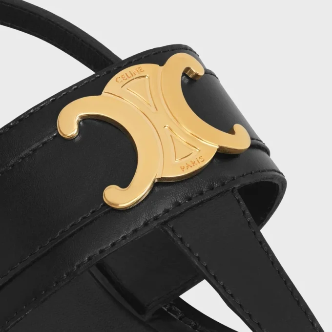 Celine Lympia Triomphe Thong in Calfskin Celine Lympia Triomphe Thong in Calfskin