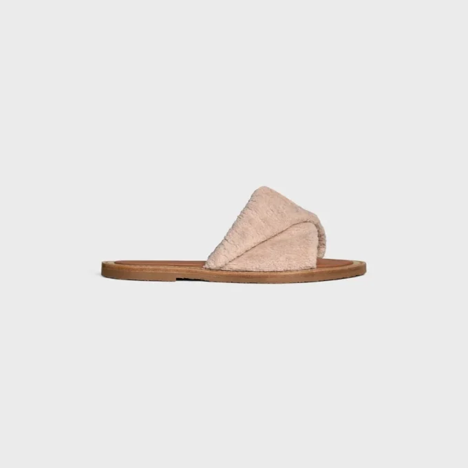 Celine Lympia Twisted Sandal in Sponge Fabric Celine Lympia Twisted Sandal in Sponge Fabric