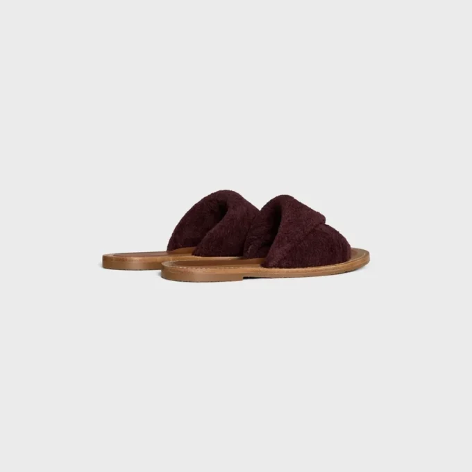 Celine Lympia Twisted Sandal in Sponge Fabric Celine Lympia Twisted Sandal in Sponge Fabric