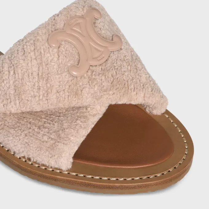 Celine Lympia Twisted Sandal in Sponge Fabric Celine Lympia Twisted Sandal in Sponge Fabric