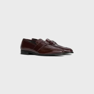 Celine Malaquais Penny Triomphe Loafer in Polished Bull