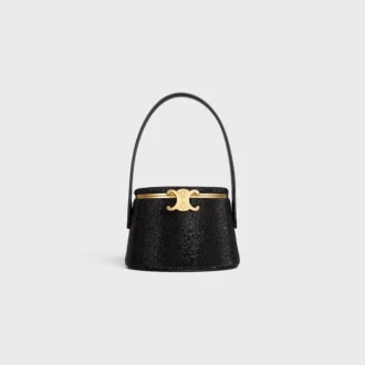 Celine Nina Minaudiere in Suede Calfskin with Strass