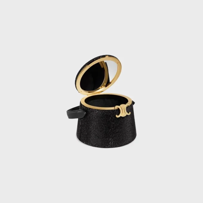 Celine Nina Minaudiere in Suede Calfskin with Strass Celine Nina Minaudiere in Suede Calfskin with Strass