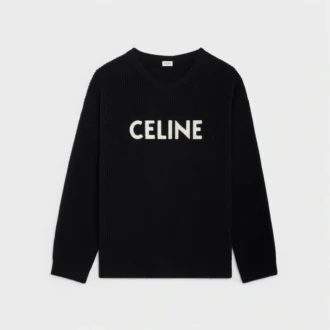 Celine Oversized Sweater in Ribbed Wool