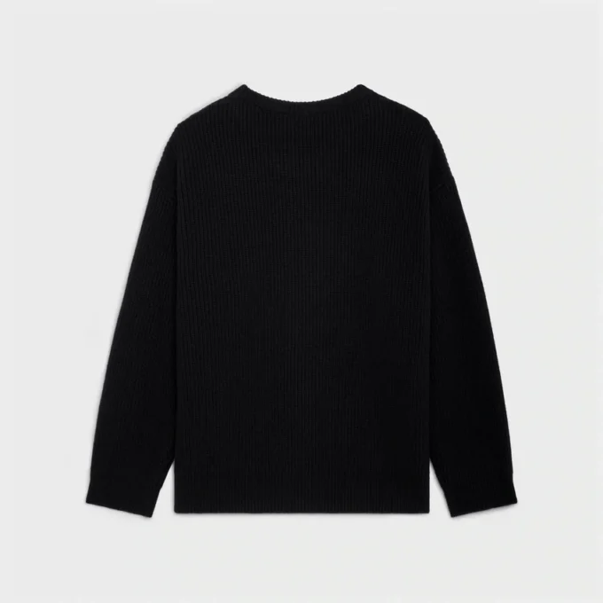 Celine Oversized Sweater in Ribbed Wool