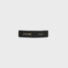 Celine Paris Hair Clip in Lambskin, Brass with Gold Finish and Steel Celine Paris Hair Clip in Lambskin, Brass with Gold Finish and Steel