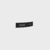 Celine Paris Hair Clip in Lambskin, Brass with Gold Finish and Steel Celine Paris Hair Clip in Lambskin, Brass with Gold Finish and Steel