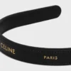 Celine Paris Thin Headband in Calfskin Celine Paris Thin Headband in Calfskin