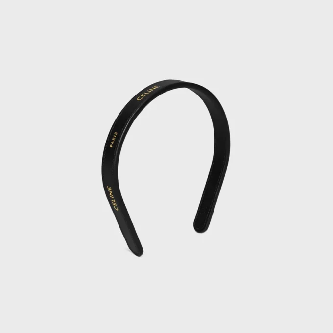 Celine Paris Thin Headband in Calfskin Celine Paris Thin Headband in Calfskin