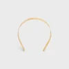 Celine Paris Thin Headband in Steel Celine Paris Thin Headband in Steel