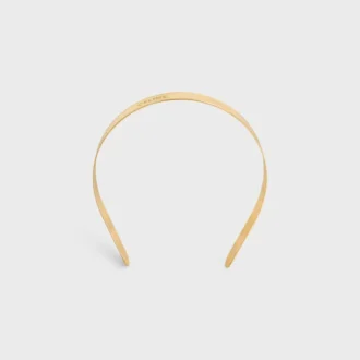Celine Paris Thin Headband in Steel