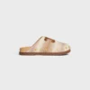 Celine Pitea Clog in Striped Cotton Textile Celine Pitea Clog in Striped Cotton Textile