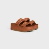 Celine Polly Wedge Mule in Calfskin Celine Polly Wedge Mule in Calfskin