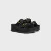 Celine Polly Wedge Mule in Calfskin Celine Polly Wedge Mule in Calfskin