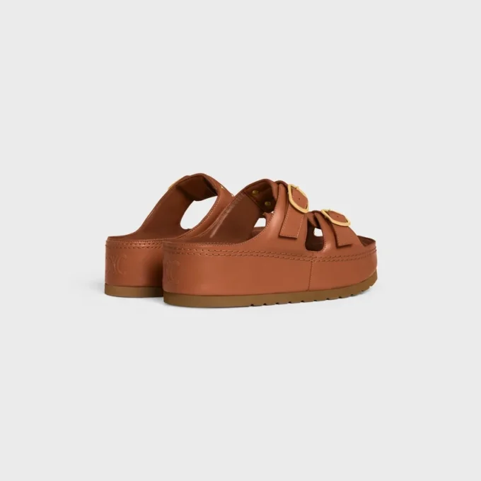 Celine Polly Wedge Mule in Calfskin Celine Polly Wedge Mule in Calfskin