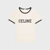 Celine Regular T-Shirt in Cotton Jersey Celine Regular T-Shirt in Cotton Jersey