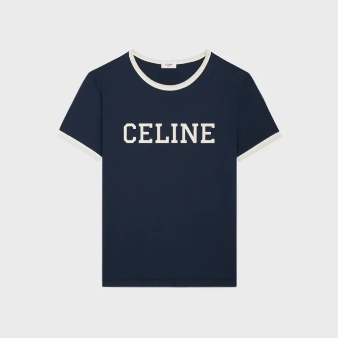 Celine Regular T-Shirt in Cotton Jersey Celine Regular T-Shirt in Cotton Jersey