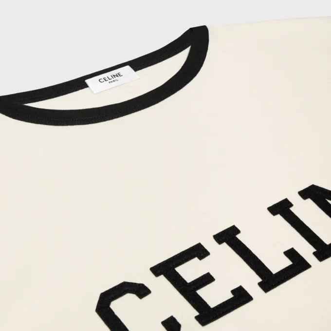 Celine Regular T-Shirt in Cotton Jersey Celine Regular T-Shirt in Cotton Jersey