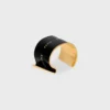 Celine Ribbon Large Cuff in Enamel and Brass with Gold Finish Celine Ribbon Large Cuff in Enamel and Brass with Gold Finish