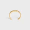 Celine Ribbon Small Cuff in Brass with Gold Finish Celine Ribbon Small Cuff in Brass with Gold Finish