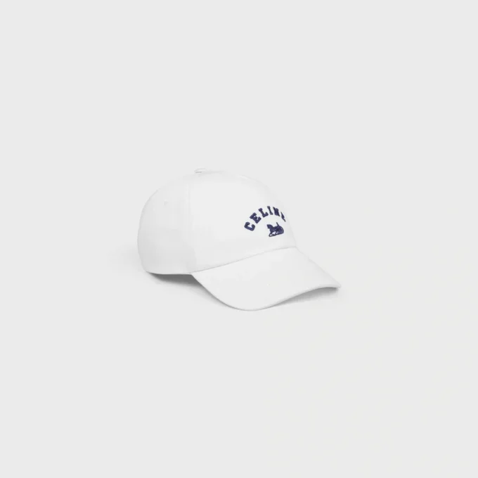 Celine Richelieu Cap in Cotton Twill