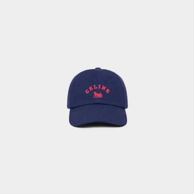 Celine Richelieu Cap in Cotton Twill