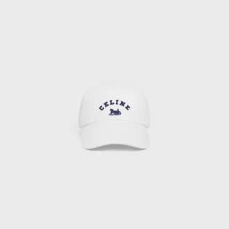 Celine Richelieu Cap in Cotton Twill