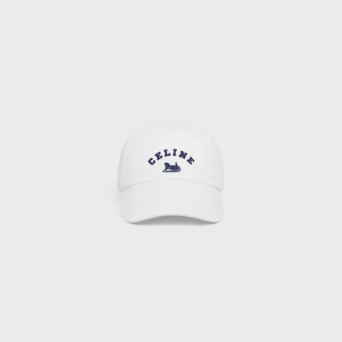 Celine Richelieu Cap in Cotton Twill