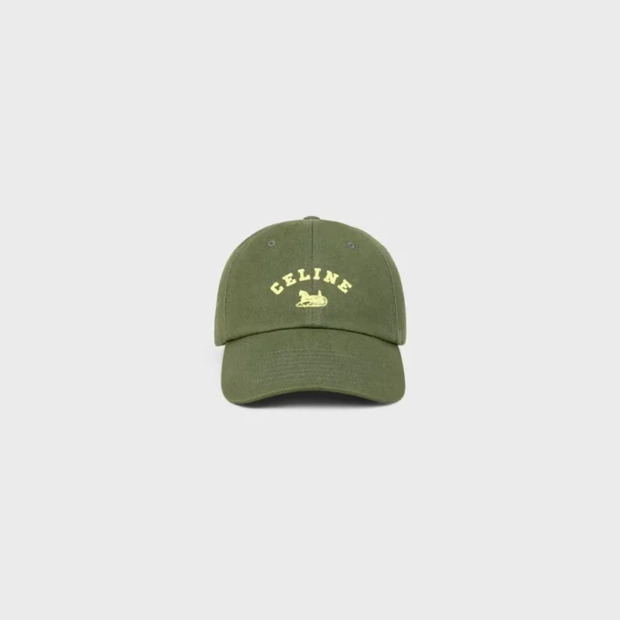 Celine Richelieu Cap in Cotton Twill