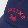 Celine Richelieu Cap in Cotton Twill
