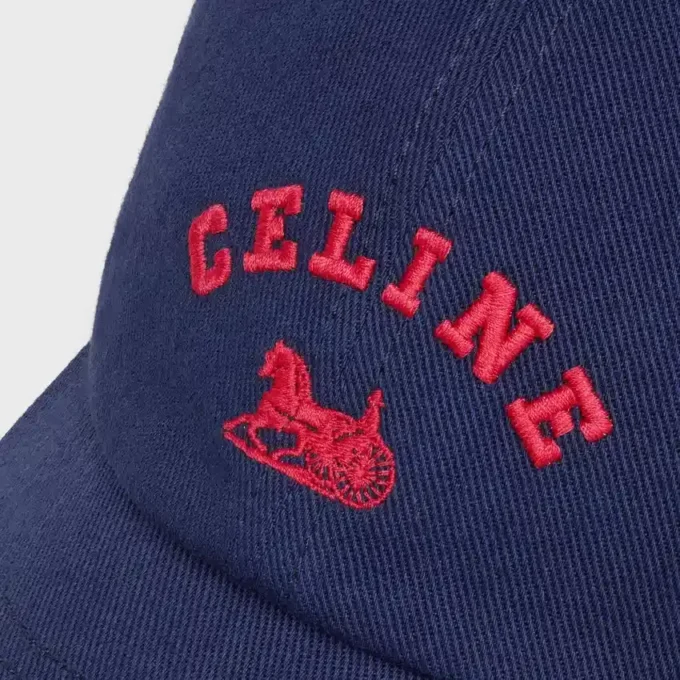 Celine Richelieu Cap in Cotton Twill