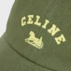 Celine Richelieu Cap in Cotton Twill