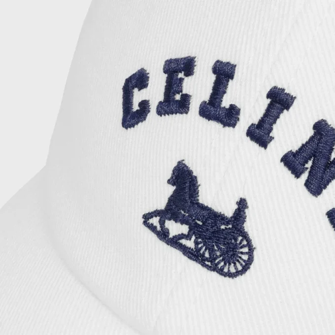 Celine Richelieu Cap in Cotton Twill