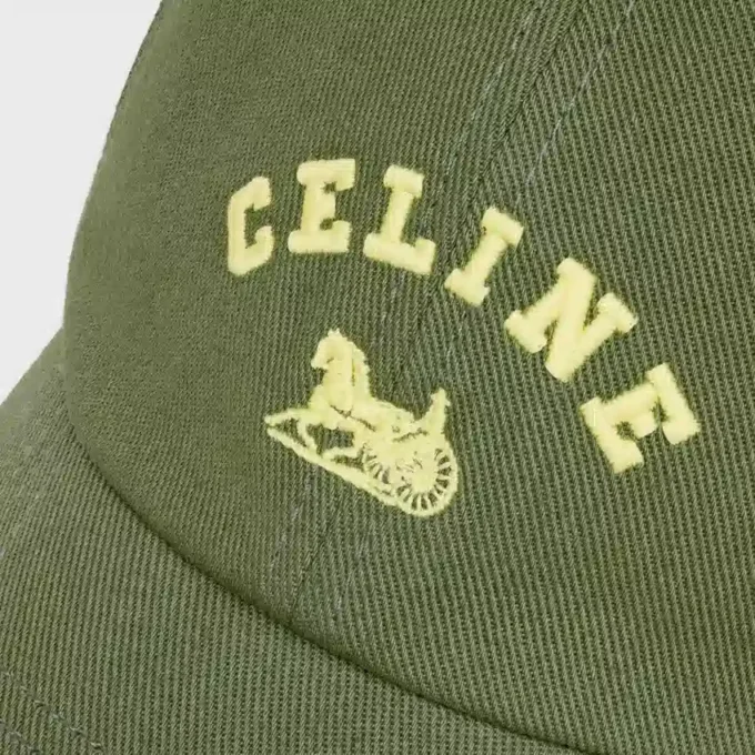 Celine Richelieu Cap in Cotton Twill