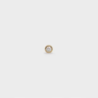Celine Sentimental Brillant Stud in Yellow Gold and Diamond Celine Sentimental Brillant Stud in Yellow Gold and Diamond