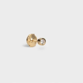 Celine Sentimental Brillant Stud in Yellow Gold and Diamond Celine Sentimental Brillant Stud in Yellow Gold and Diamond