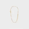 Celine Sentimental Straight Bracelet in Yellow Gold and Diamond
