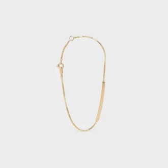 Celine Sentimental Straight Bracelet in Yellow Gold and Diamond Celine Sentimental Straight Bracelet in Yellow Gold and Diamond