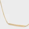Celine Sentimental Straight Bracelet in Yellow Gold and Diamond