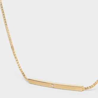 Celine Sentimental Straight Bracelet in Yellow Gold and Diamond Celine Sentimental Straight Bracelet in Yellow Gold and Diamond